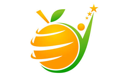 Health Fruit Design Template Vectorのイラスト素材