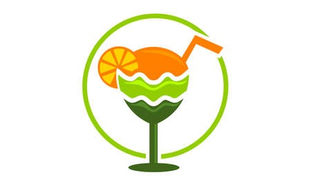 Juice Logo Design Template Vectorのイラスト素材