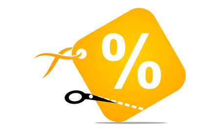 Discount symbol template design.のイラスト素材