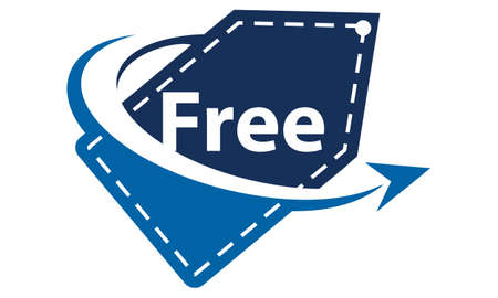 Free Delivery icon design.のイラスト素材