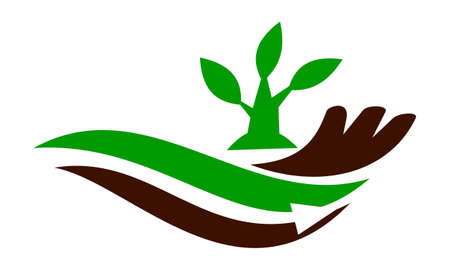 Farm and garden care icon design template illustration.のイラスト素材