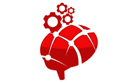 Brain gear connectionのイラスト素材