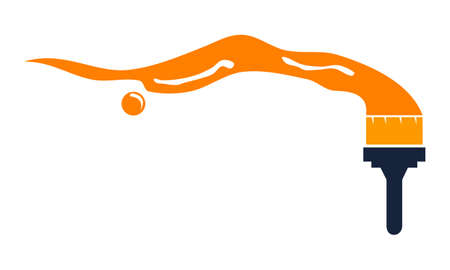 Paint Brush icon vector illustrationのイラスト素材