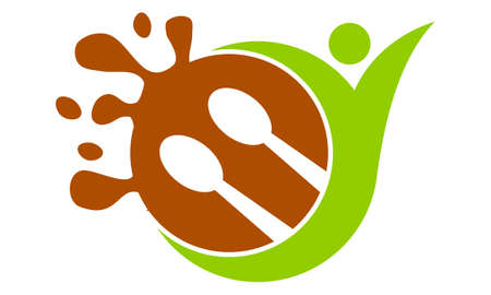 Health restaurant cafe and bar.のイラスト素材