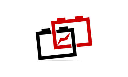 Battery quality design template illustration.のイラスト素材