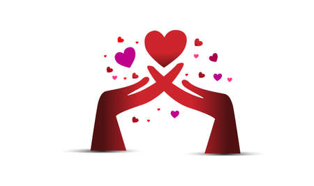 Love Happy Valentine's Day Templateのイラスト素材