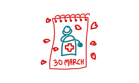 Happy Doctor's Dayのイラスト素材