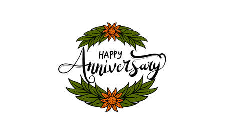 Happy Anniversary Template Vectorのイラスト素材