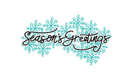 Season's Greetings Template Vectorのイラスト素材