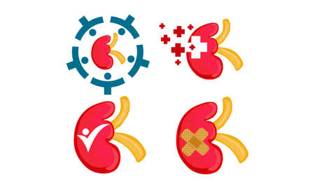 World Kidney Day Template Setのイラスト素材