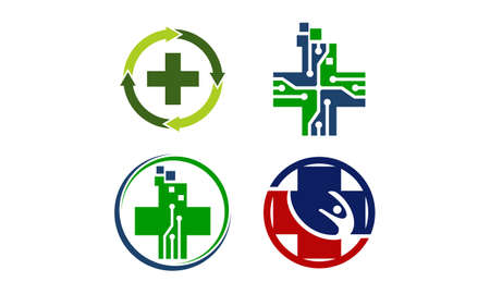 Health Center Template Setのイラスト素材