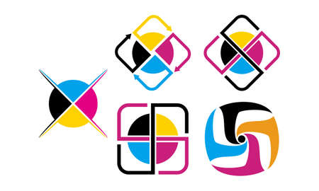 Digital Printing Template Setのイラスト素材