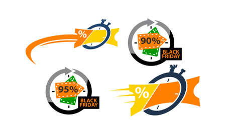 Sale Discount Template Setのイラスト素材