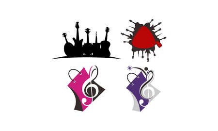 Music Store Solutions Setのイラスト素材