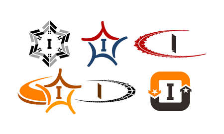 icon of I Modern Template Setのイラスト素材