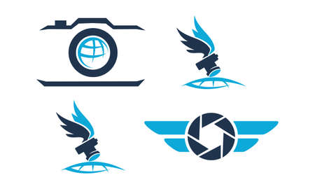 Air  Photography Template Setのイラスト素材