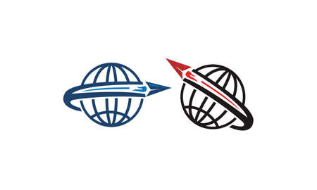 Travel Around World Setのイラスト素材