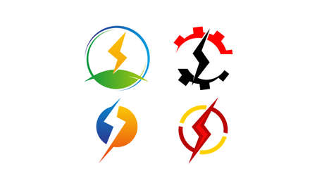 Bolt Electricity Center Setのイラスト素材