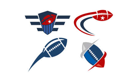 Rugby Emblem Template Setのイラスト素材