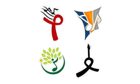 Music Learning Template Setのイラスト素材