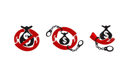 Stop Corruption Template Setのイラスト素材