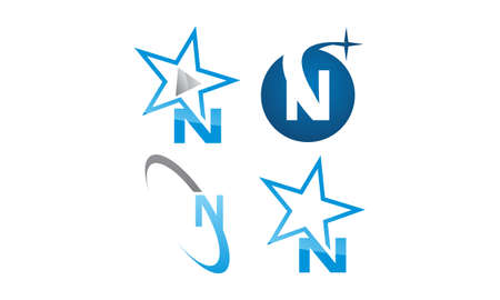 Logotype Modern Template Setのイラスト素材