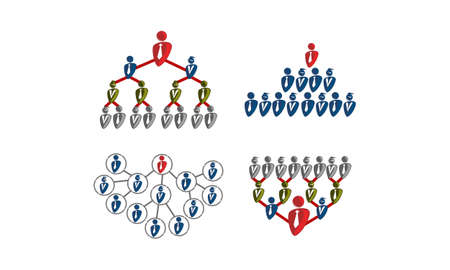 Level Marketing Template Setのイラスト素材