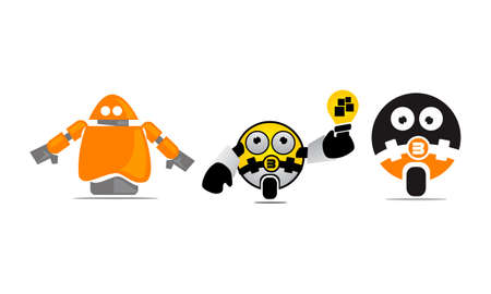 Robot Vector Template Set