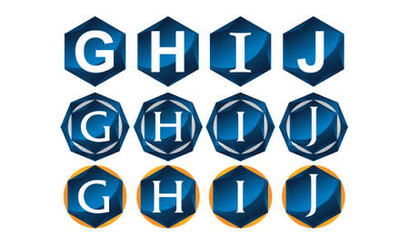 Diamond Shine Template Setのイラスト素材