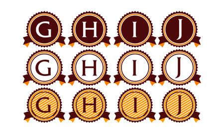 Logotype Modern Solution Template Setのイラスト素材