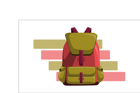 Green and pink Back pack to School