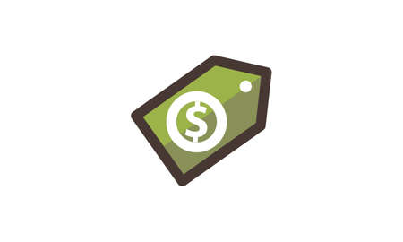 Money Template Filled Line Icon Isolatedのイラスト素材