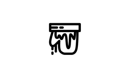 Glove Icon Winter Template Vectorのイラスト素材