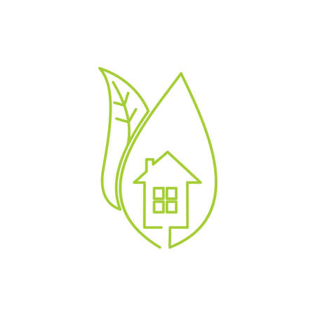 Leaf Logo Design Vector Template Isolatedのイラスト素材