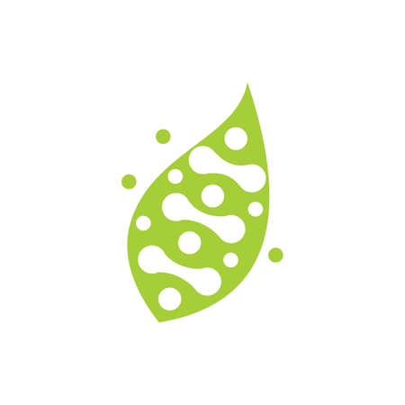 Leaf Logo Design Vector Template Isolatedのイラスト素材