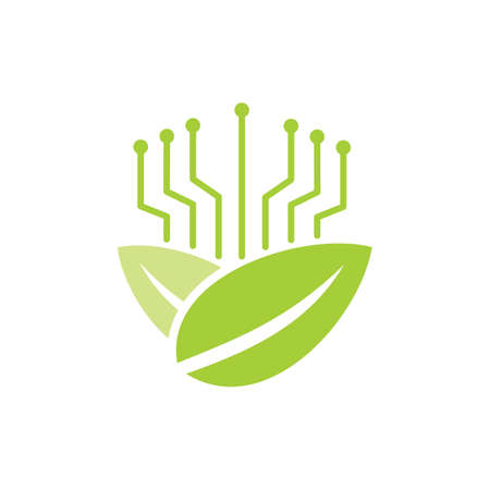 Leaf Logo Design Vector Template Isolatedのイラスト素材