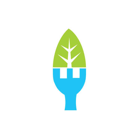 Leaf Logo Design Vector Template Isolatedのイラスト素材