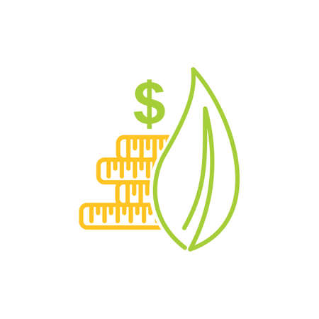 Leaf Logo Design Vector Template Isolatedのイラスト素材