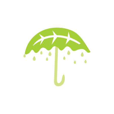 Leaf Logo Design Vector Template Isolatedのイラスト素材