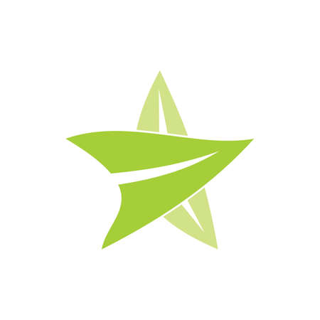 Leaf Logo Design Vector Template Isolatedのイラスト素材