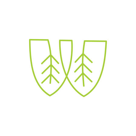 Leaf Logo Design Vector Template Isolatedのイラスト素材