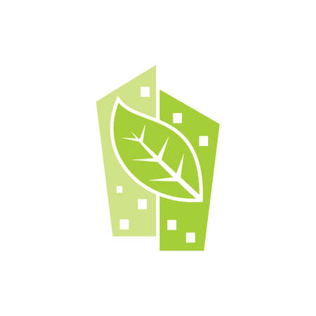 Leaf Logo Design Vector Template Isolatedのイラスト素材
