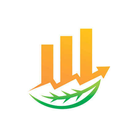 Leaf Logo Design Vector Template Setのイラスト素材