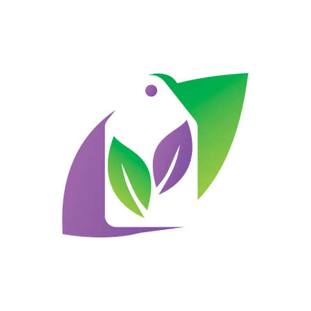 Leaf Logo Design Vector Template Setのイラスト素材