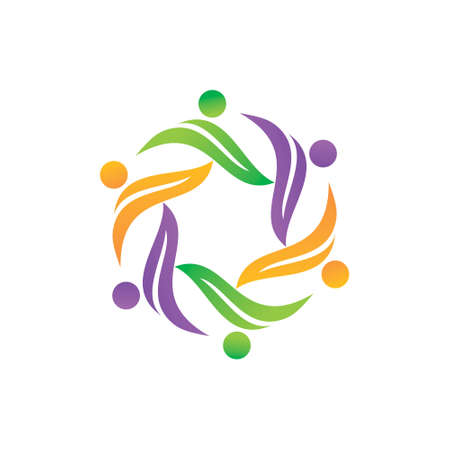 Leaf Logo Design Vector Template Setのイラスト素材