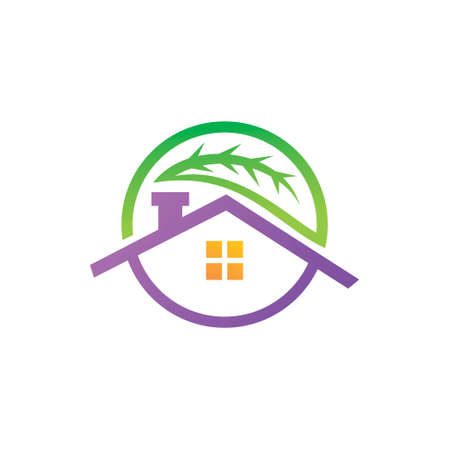 Leaf Logo Design Vector Template Setのイラスト素材