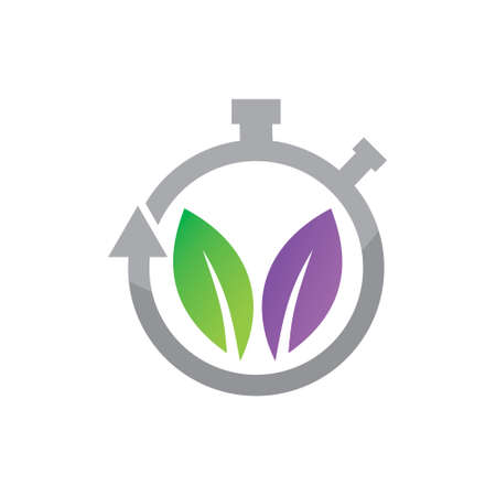 Leaf Logo Design Vector Template Setのイラスト素材