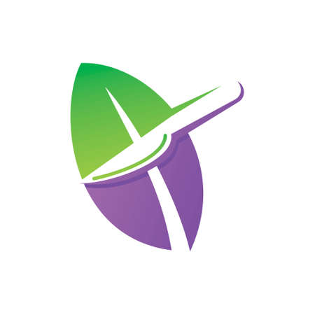 Leaf Logo Design Vector Template Setのイラスト素材