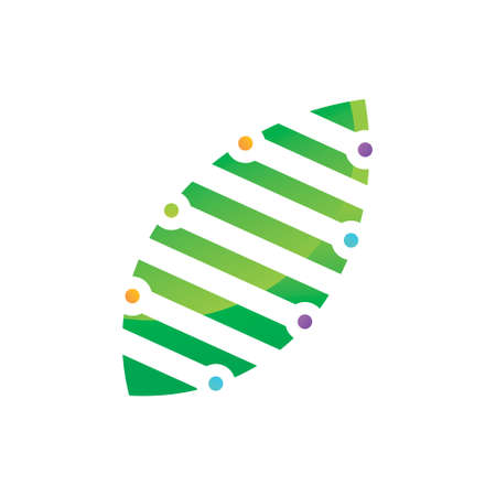 Leaf Logo Design Vector Template Setのイラスト素材