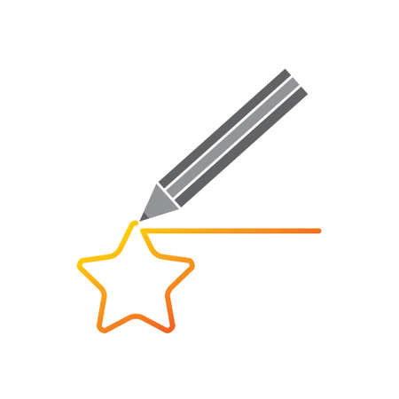 Success Star Logo Design Template Isolatedのイラスト素材